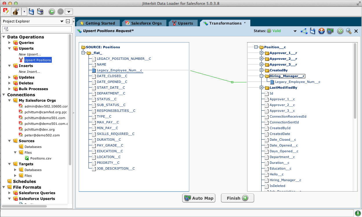 Mapping to related External Id Fields in Jitterbit