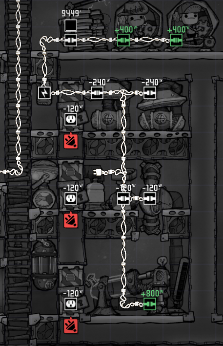 Hydrogen setup power overlay