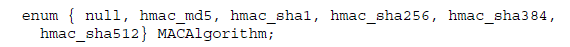 What is a size of mac_length and mac_key_length for TLS cipher suites ...