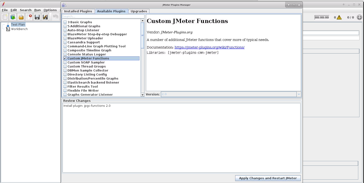 Custom JMeter Functions JMeter Plugins Manager