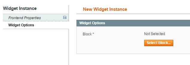 Example: Widget Options