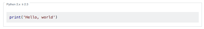 Hello Python 2.x