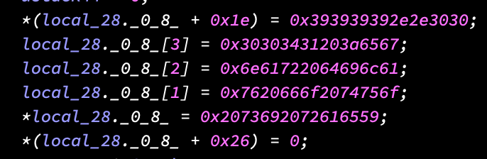 final decompiled output