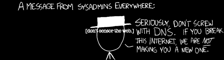 Don't screw with DNS