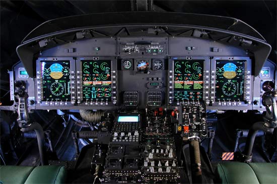 Bell 412 cockpit