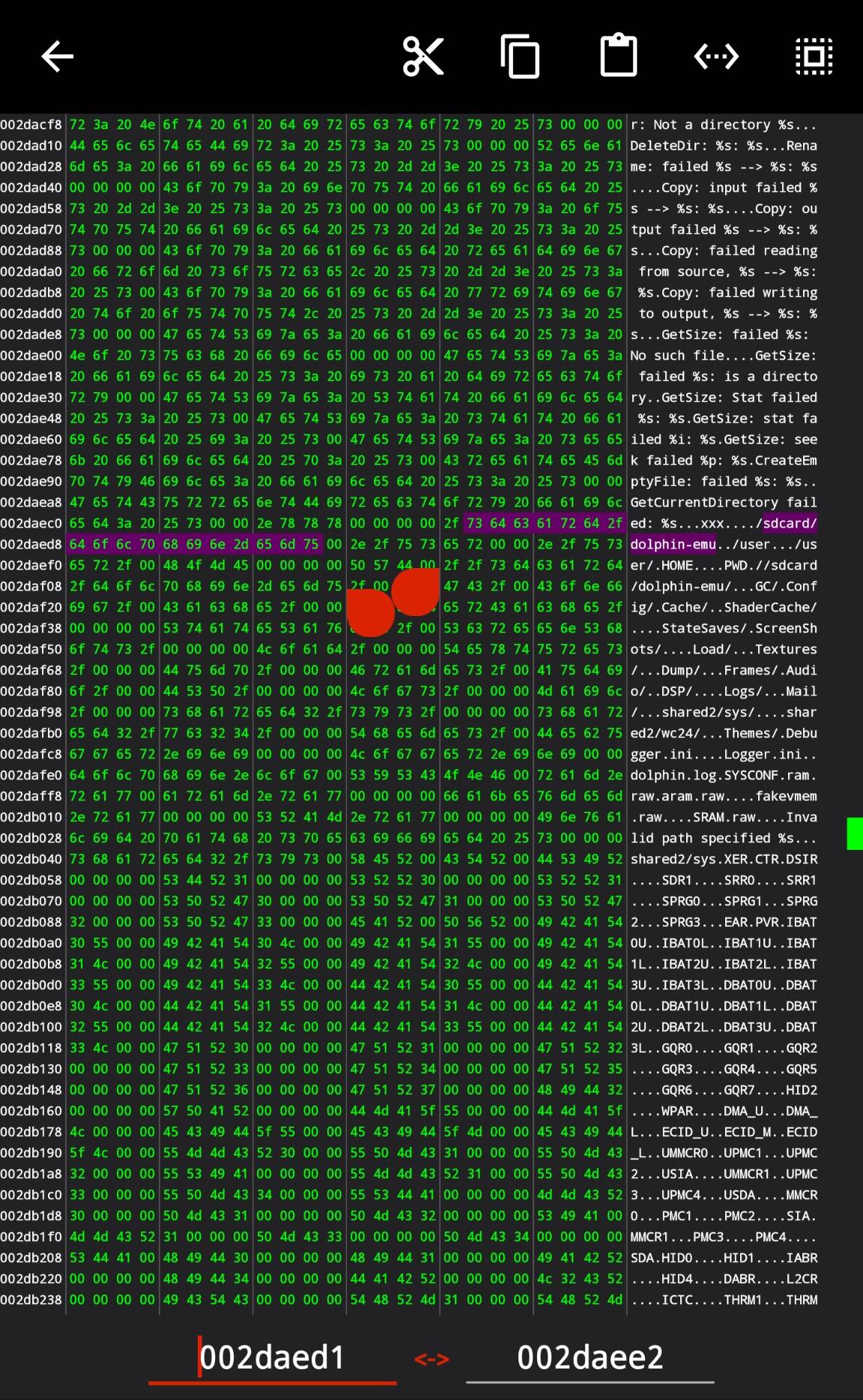 The values were located using a hex editor.