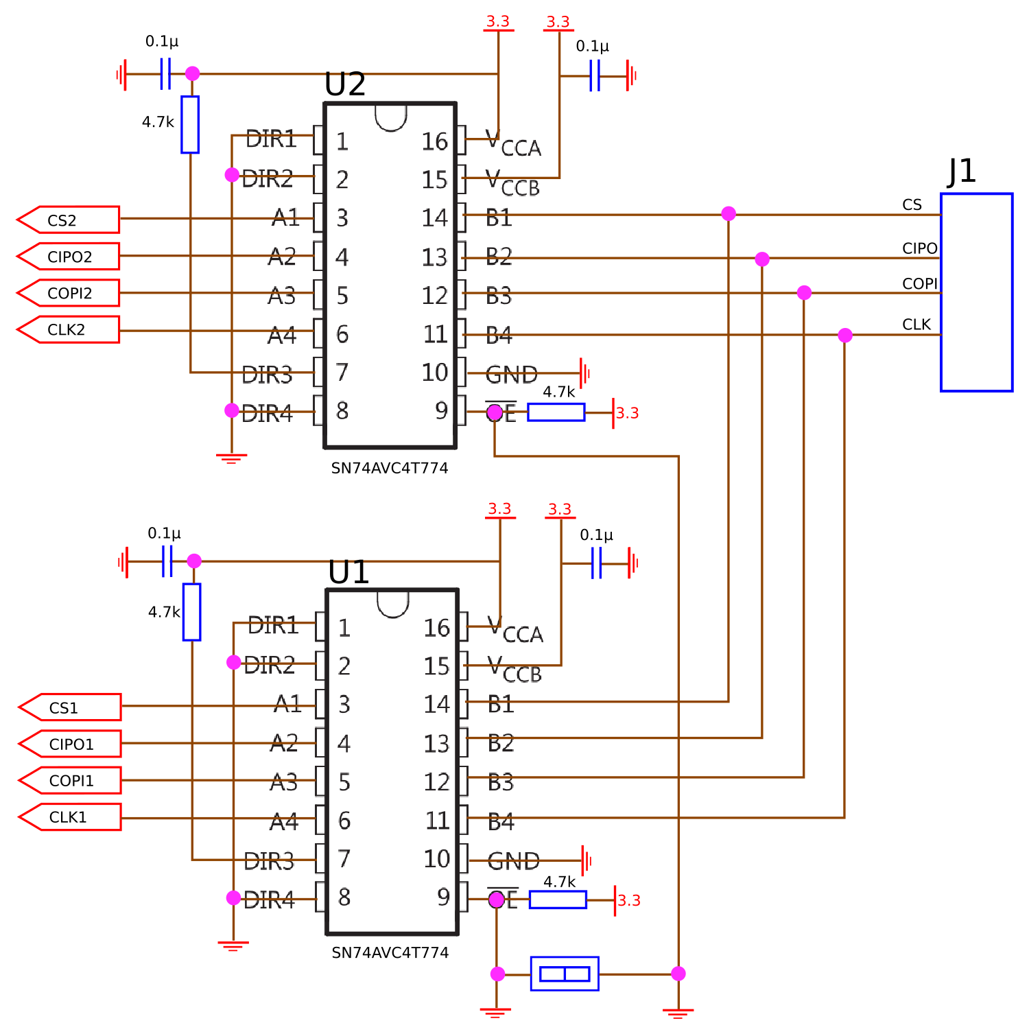 Variant 2 using a dual bus transceiver