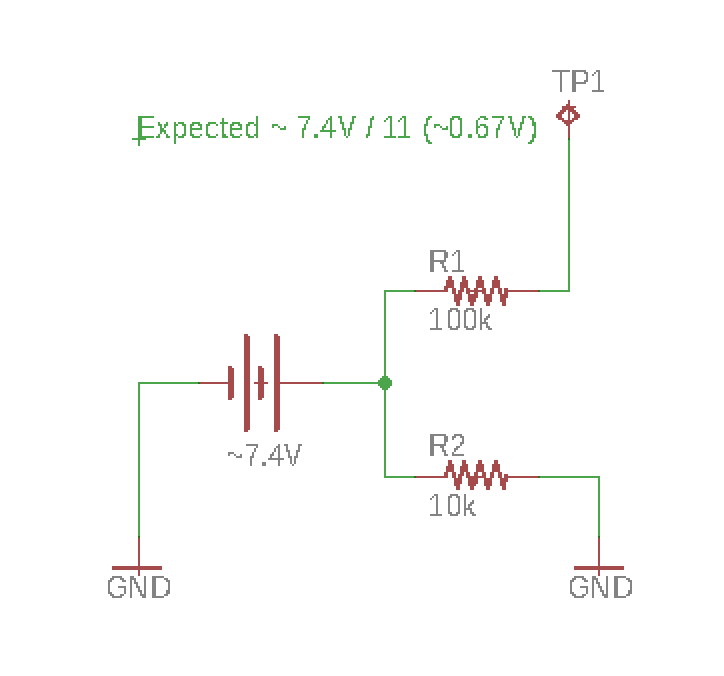 Voltage divider schematic