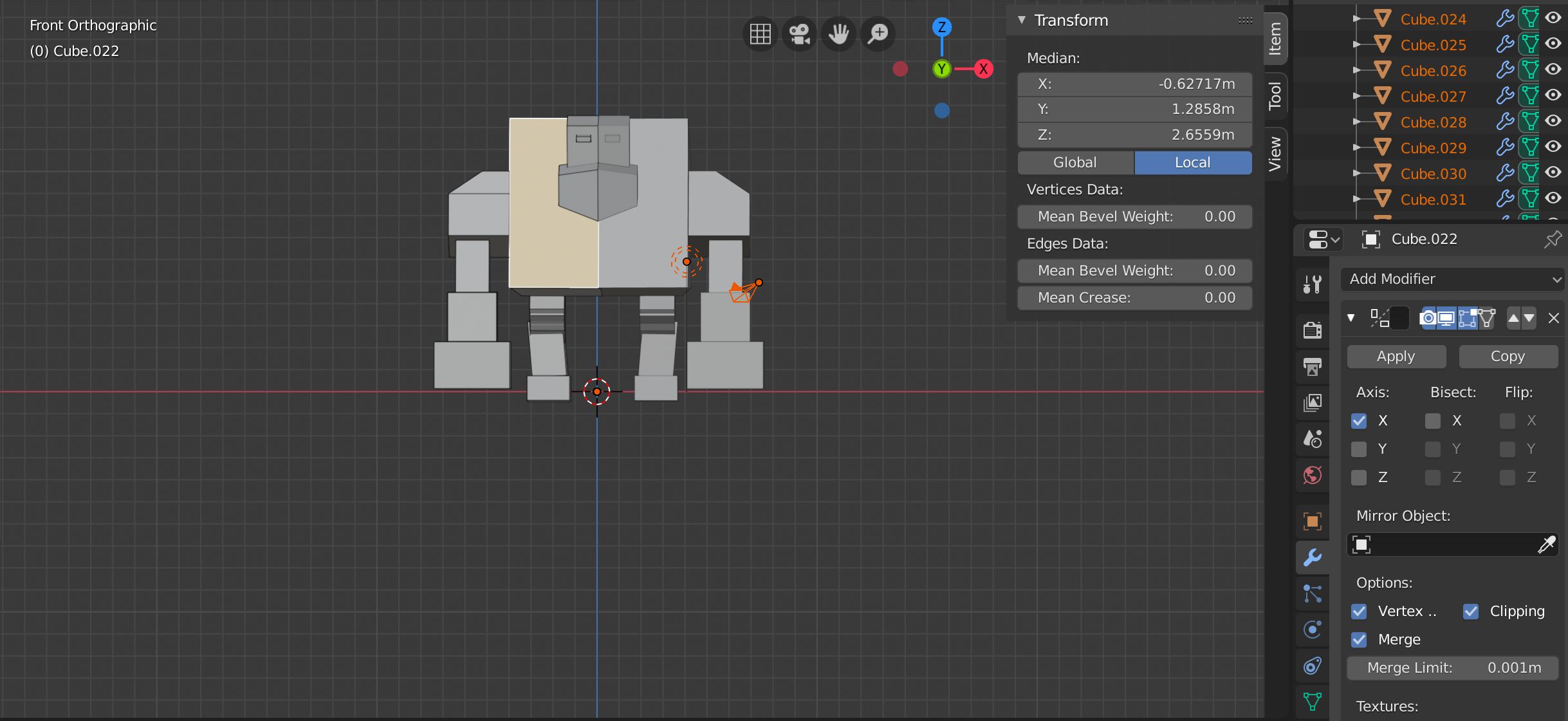 modeling - Mirror Axis and Rotation of Whole Object - Blender Stack ...