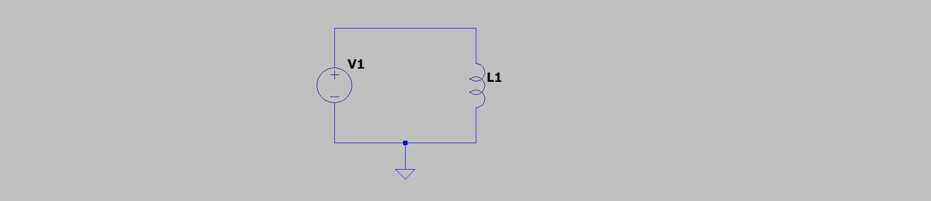 voltage source and inductor