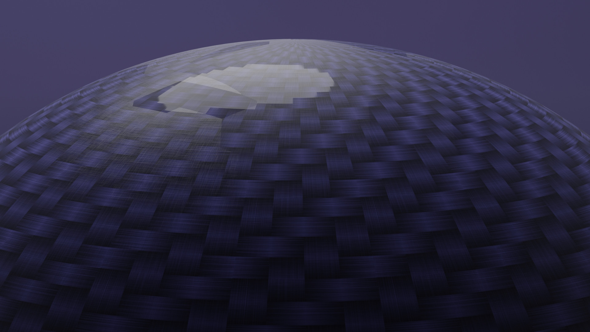 Carbon fiber texture on UV Sphere