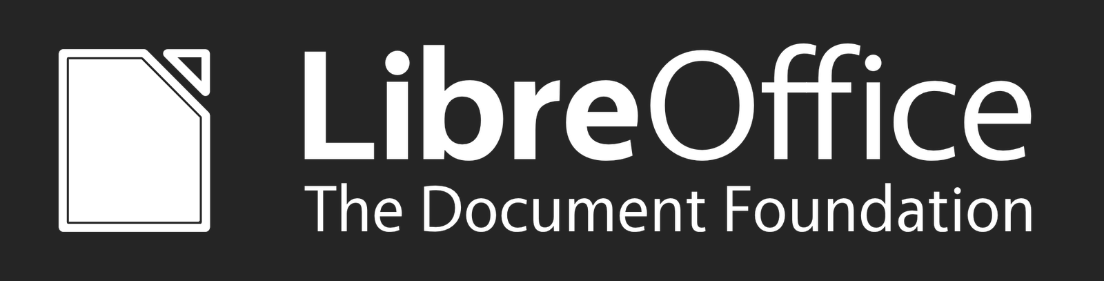 Libre Office reversed logo mock-up