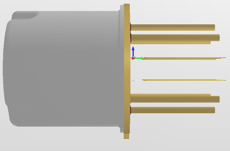 End-mounted TO Can Side View 