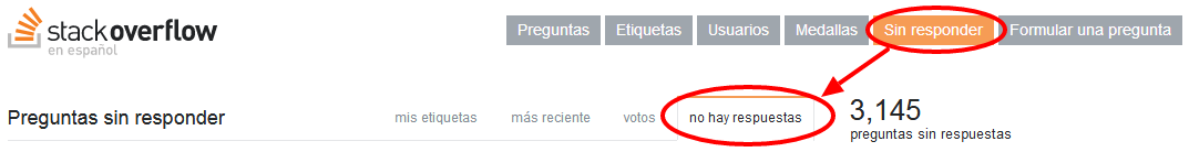 Sin responder -> no hay respuesta