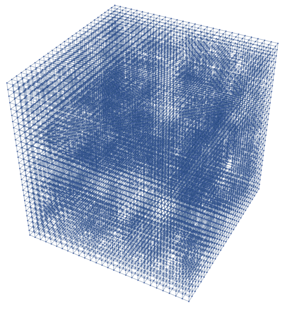 Menger sponge graph