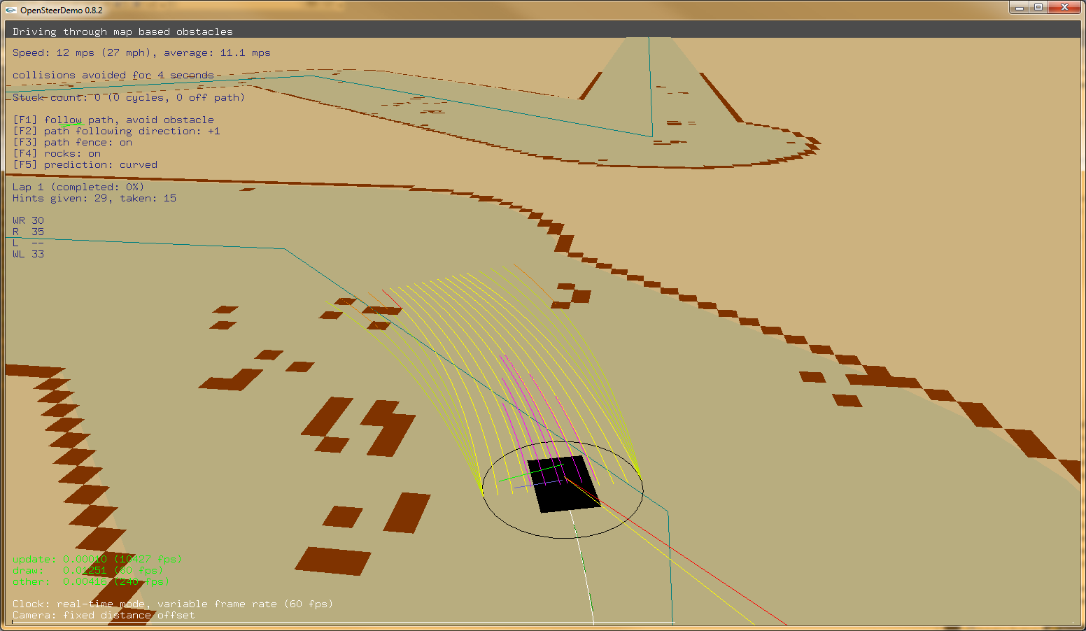 OpenSteer Demo Car Example