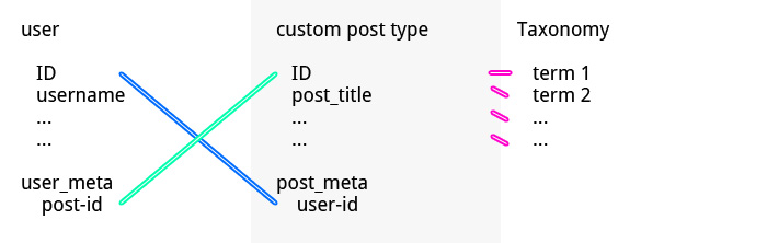 User - Post - Taxonomy