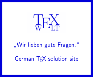 TeXwelt - Fragen und Antworten zu TeX auf Deutsch