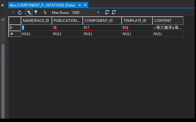 Screenshot of Broker DB's CP table