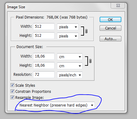 Image size in photoshop