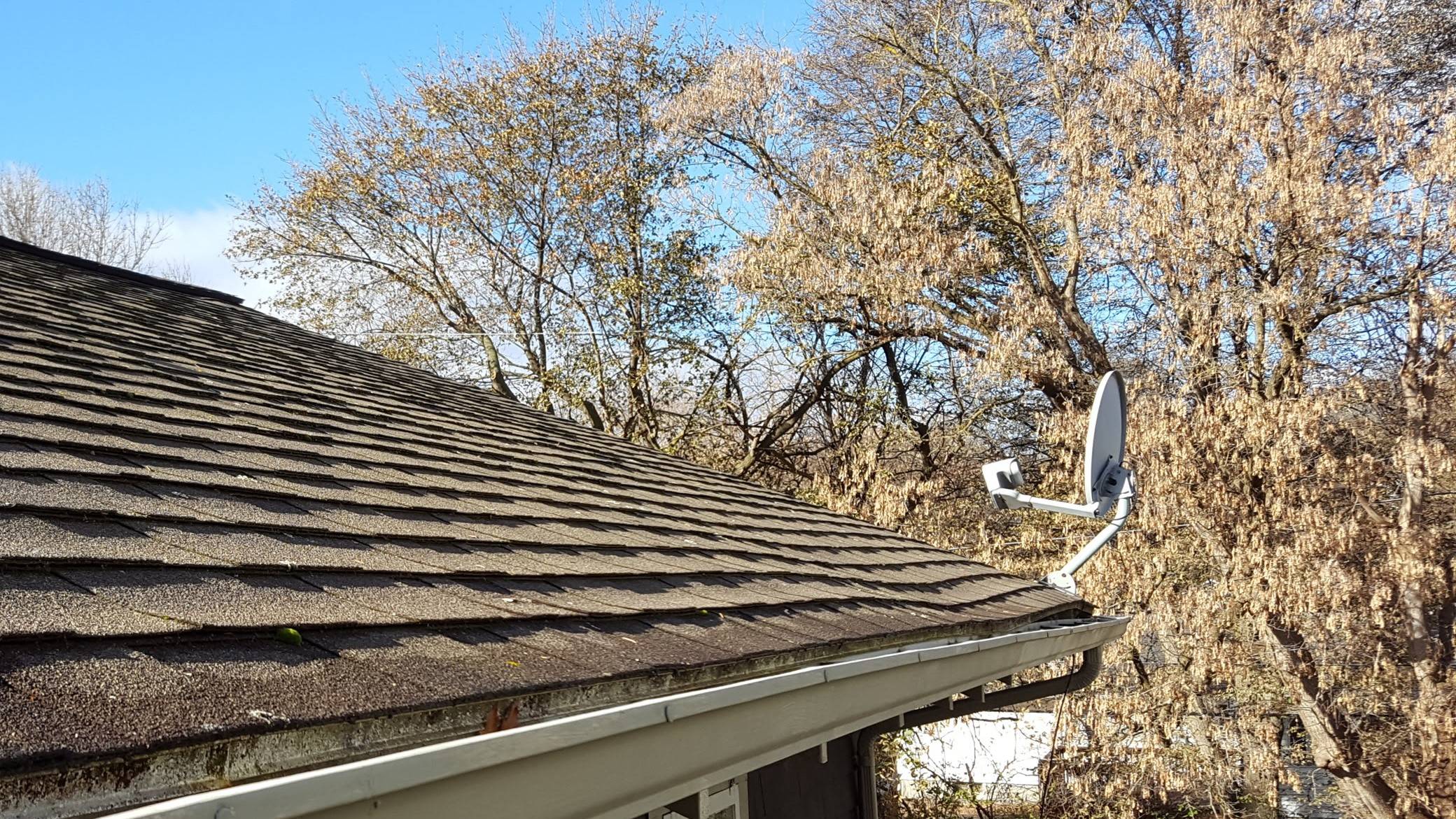 another view of north-northwest side of roof