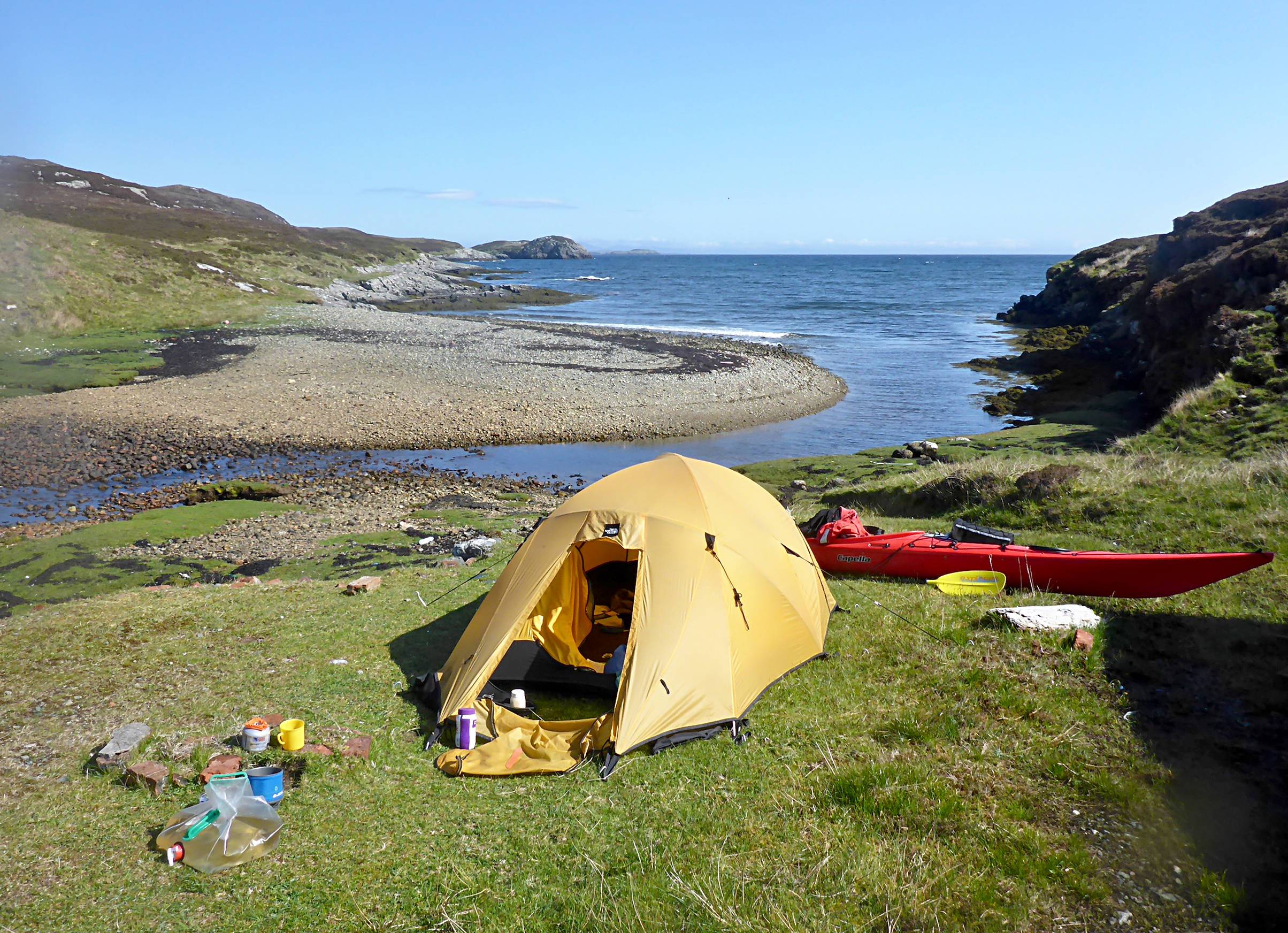 camping by the sea