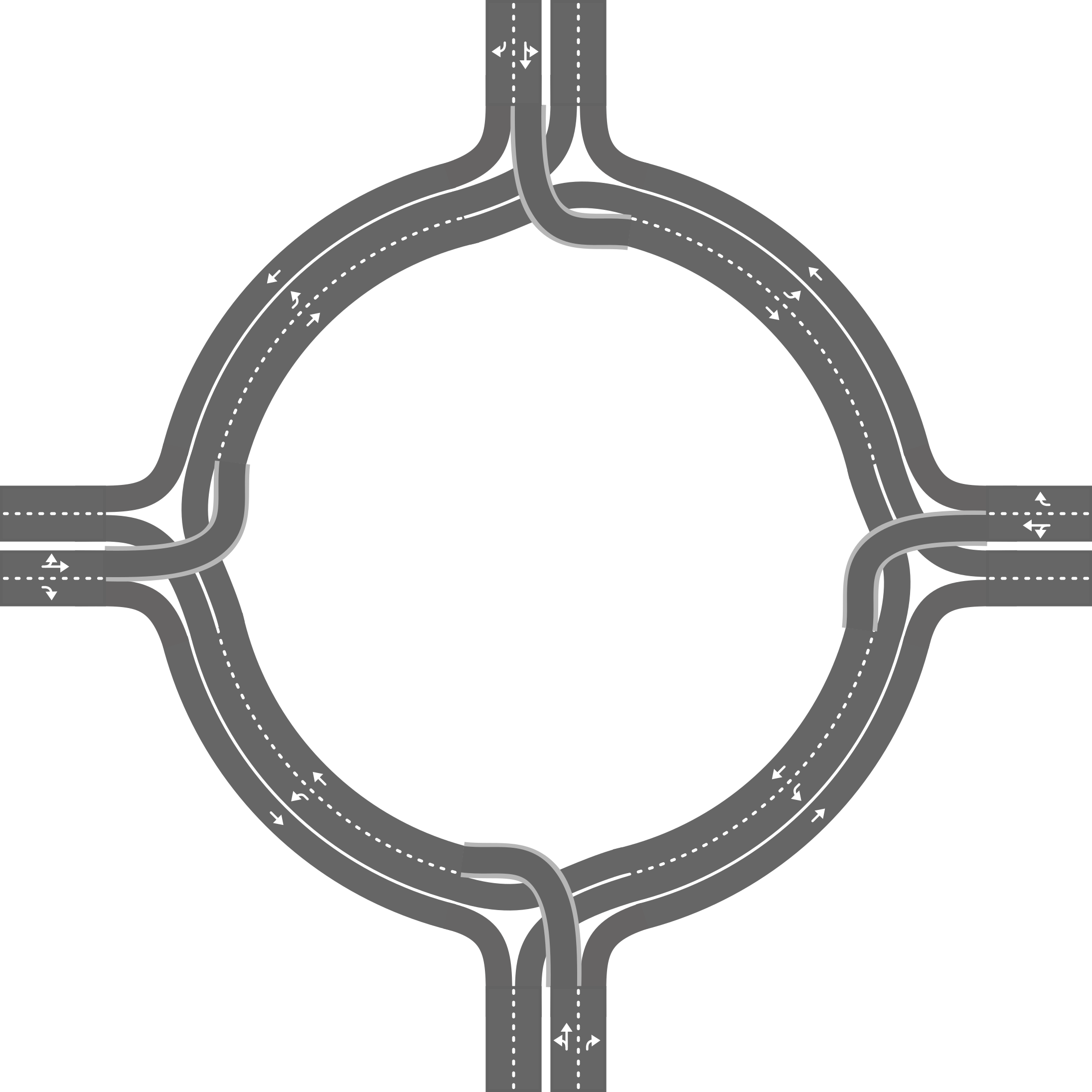 Diverging Roundabout