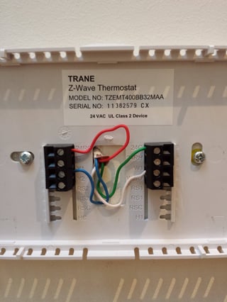 Trane thermostat wiring