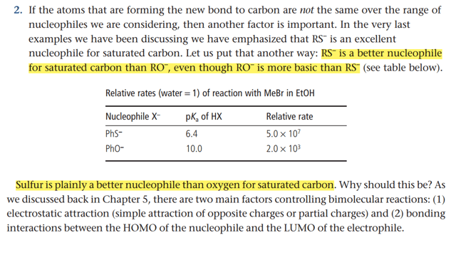 nucleophilicity