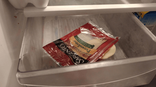 near-empty cheese drawer