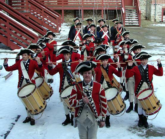 A military drum corps