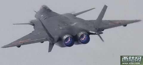 Chengdu J-20 rear view