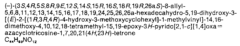 (tacrolimus systematic IUPAC name)