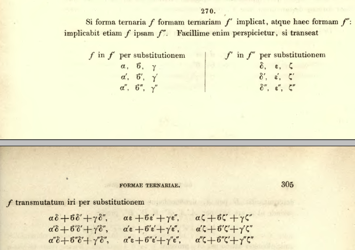 combined substitutions