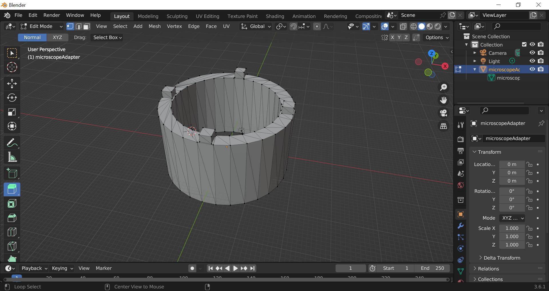 3d printing - Changing inner-radius of tube-like object - Blender Stack ...