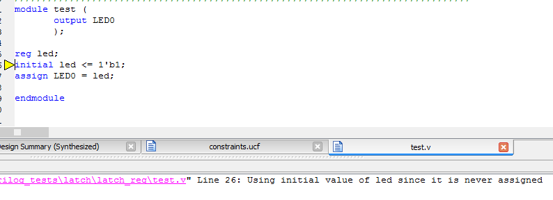 verilog reg assignment