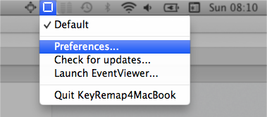 KeyRemap4MacBook > Preferences