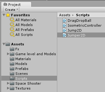 Unity Project window