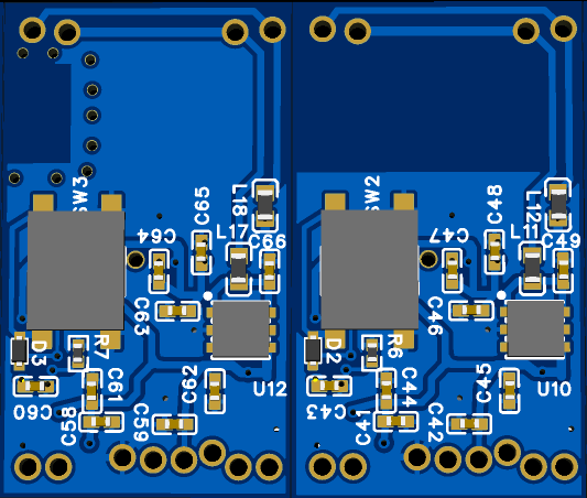 back side of the PCB