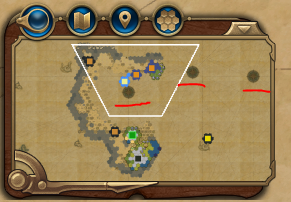 Mini-map with odd circles