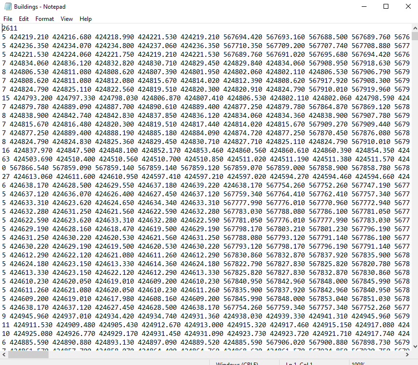 screenshot of correct text file