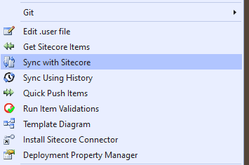 Sync with Sitecore