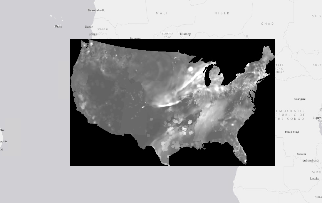 Map of CONUS appears centered at (0,0)