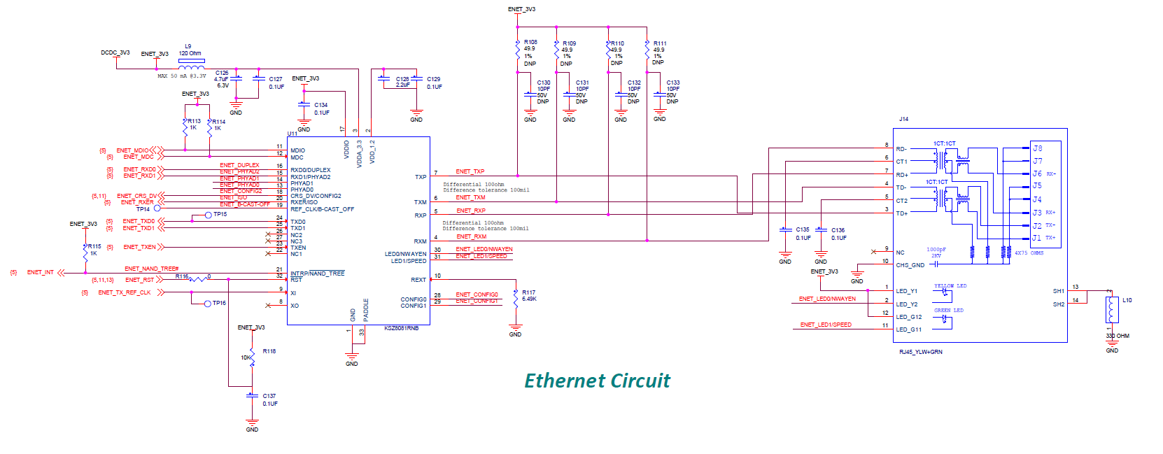 Schematic for the CPU Eval Board