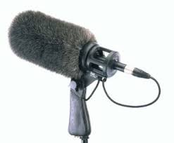 shotgun mic with wind screen