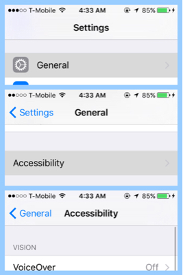 Settings app from iOS 9.x