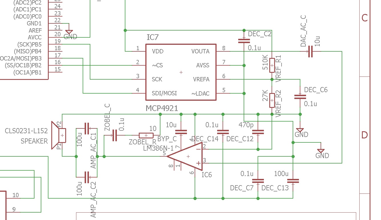 EAGLE Schematic for Audio Module