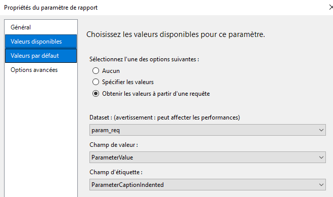 how the parameter is filled