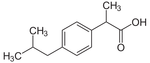 Ibuprofen structure