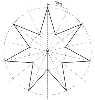 seven sided star